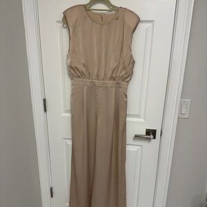 TALULAH Taupe Sleeveless Jumpsuit